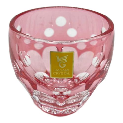 KAGAMI CRYSTAL (カガミクリスタル) 冷酒杯＜桜＞ 箱有 江戸切子