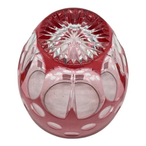 KAGAMI CRYSTAL (カガミクリスタル) 冷酒杯＜桜＞ 箱有 江戸切子