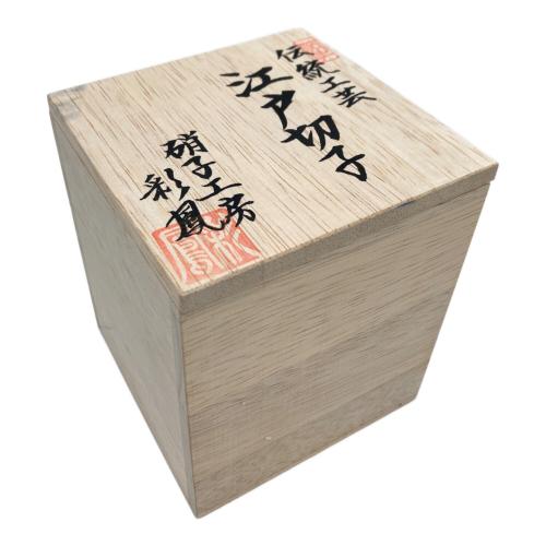 ガラス工房彩鳳 江戸切子 M-123-R オールド富士桜文様