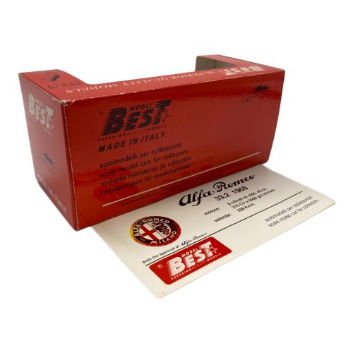 BEST (ベスト) ミニカー レッド SUPERIOR QUALITY MODELS 1/43 アルファロメオ TZ1