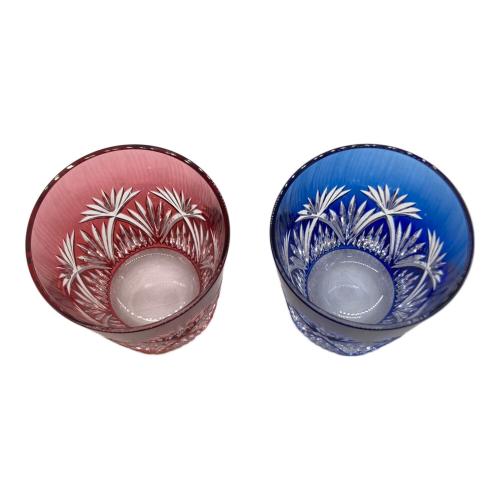 KAGAMI CRYSTAL (カガミクリスタル) 冷酒杯 江戸切子 2Pセット