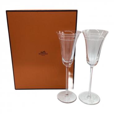 HERMES エルメス リズムシリーズ シャンパングラス ペア エルメス  