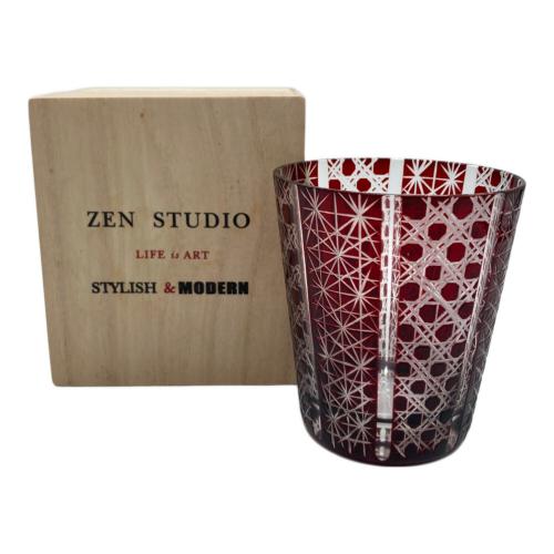 ZEN STUDIO 切子ロックグラス 箱付き
