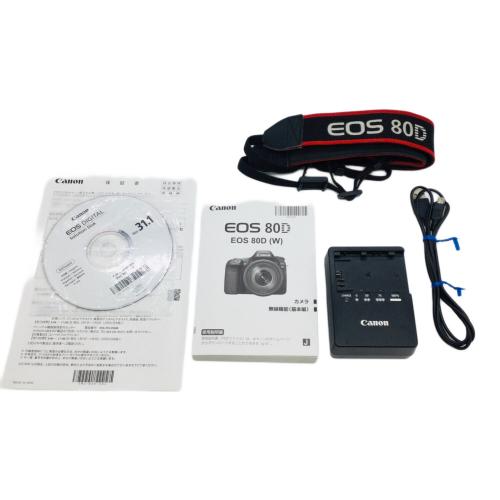 CANON (キヤノン) デジタル一眼レフカメラ EOS 80D 2580万画素 APS-C 専用電池 SDカード対応 ISO100～16000 最高約7コマ/秒 1/8000～30秒 -