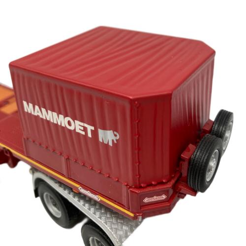 MAMMOET STORE ミニカー 箱スレ有 Scania R6 Highline 6x6 + 5 axle low loader + wooden box