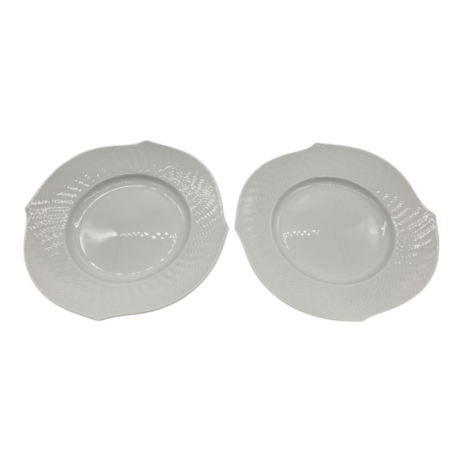 Meissen (マイセン) プレート 約19cm 微細キズ有 波の戯れホワイト