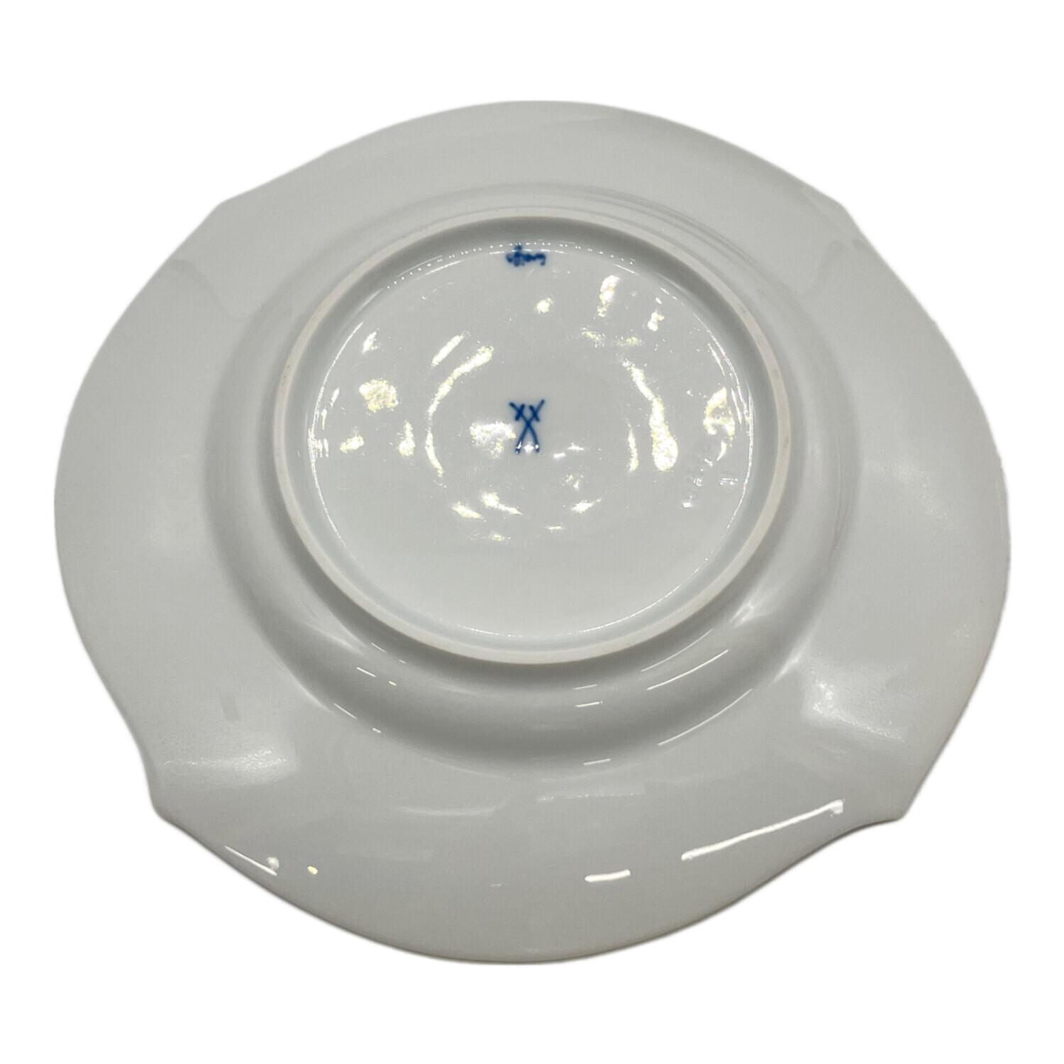 Meissen (マイセン) プレート 約19cm 微細キズ有 波の戯れホワイト