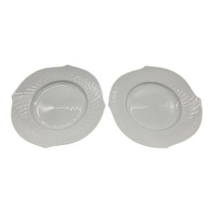 Meissen (マイセン) 波の戯れ プレート 約19cm ホワイト