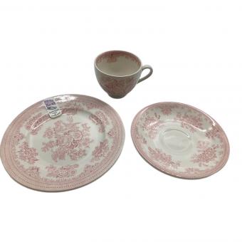 BURLEIGH (バーレイ) カップ&ソーサー&プレート ピンク Pink Asiatic Pheasants Large