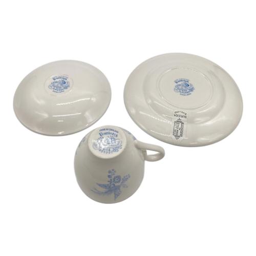 BURLEIGH (バーレイ) カップ&ソーサー&プレート ブルー ※ソーサーキズ