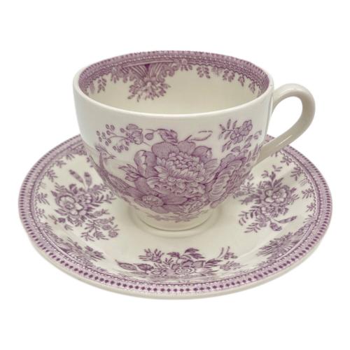 BURLEIGH (バーレイ) カップ&ソーサー パープル ソーサーキズ有 Plum  Asiatic Pheasants Large