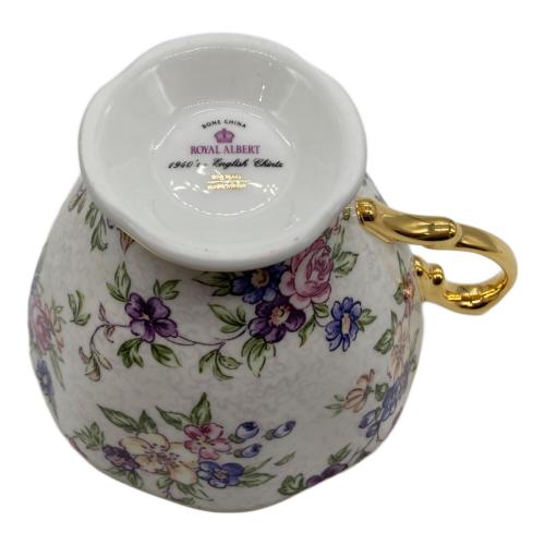 ROYAL ALBERT (ロイヤルアルバート) カップ&ソーサー 100周年記念 1940年代復刻 English Chintz