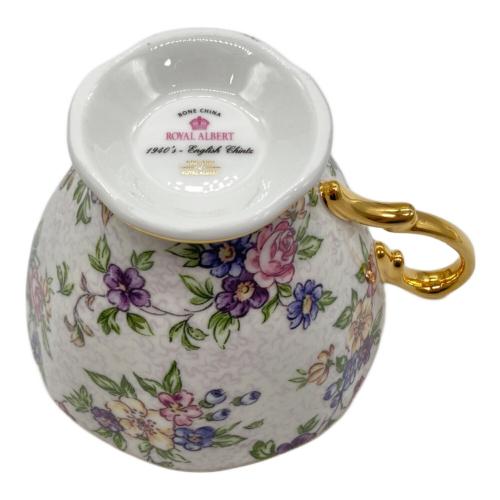 ROYAL ALBERT (ロイヤルアルバート) カップ&ソーサー 100周年記念 1940復刻モデル English Chintz