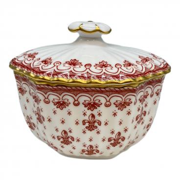 【美品】スポード ★フルールドリス★コーヒーポット spode (スポード) コーヒーポット フルール ド リス レッド