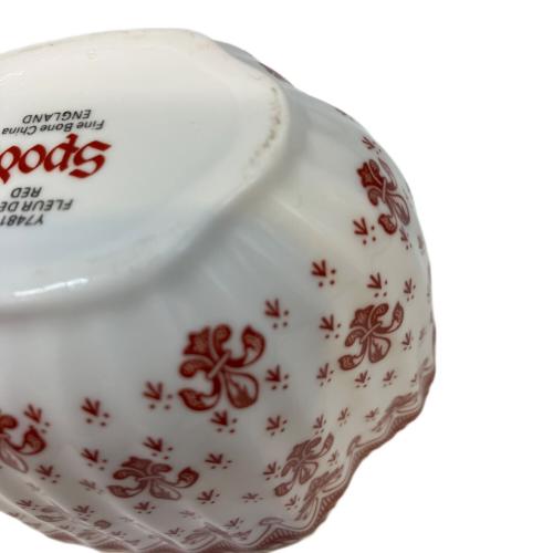 spode (スポード) シュガーポット フルールドリス レッド