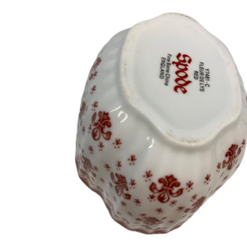 spode (スポード) シュガーポット フルールドリス レッド