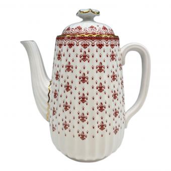 spode (スポード) コーヒーポット フルール ド リス レッド