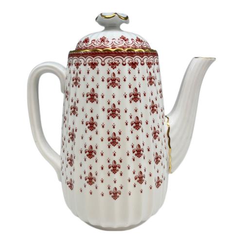 spode (スポード) コーヒーポット フルール ド リス レッド