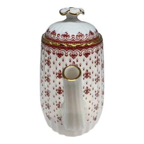 spode (スポード) コーヒーポット フルール ド リス レッド