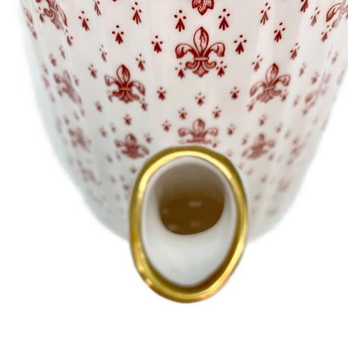 spode (スポード) コーヒーポット フルール ド リス レッド