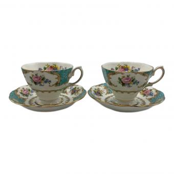 ROYAL ALBERT (ロイヤルアルバート) カップ&ソーサー ブルー 花柄 レディーアスコット