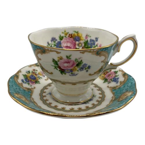 ROYAL ALBERT (ロイヤルアルバート) カップ&ソーサー ブルー 花柄 レディーアスコット