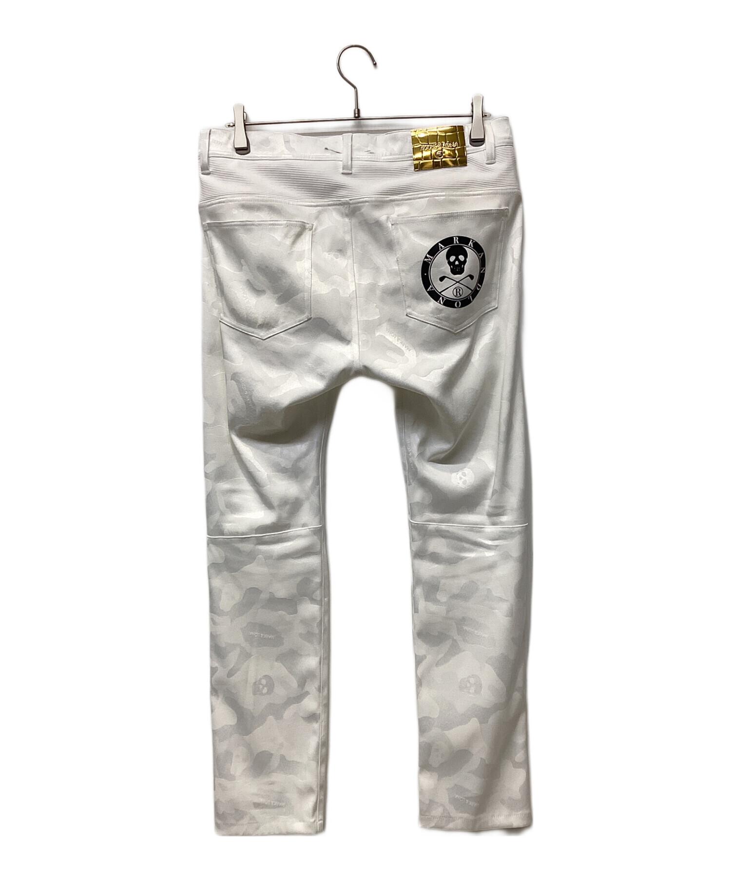 MARKANDLONA ホワイトパンツ　ゴルフ　50 MARKANDLONA ホワイトパンツ ゴルフ 50 MARKANDLONA ホワイトパンツ