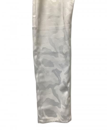 マークアンドロナ MARK & LONA ホワイト カモフラージュパンツ ゴルフ MARK&LONA（マークアンドロナ） 【美品】マークアンドロナ パンツ 白