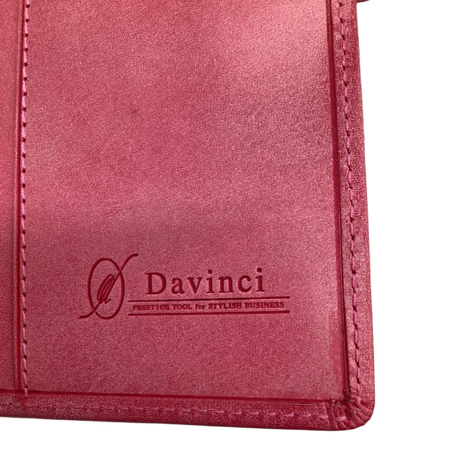 Davinci (ダヴィンチ) システム手帳 コーラルピンク 10周年限定ポーチ 