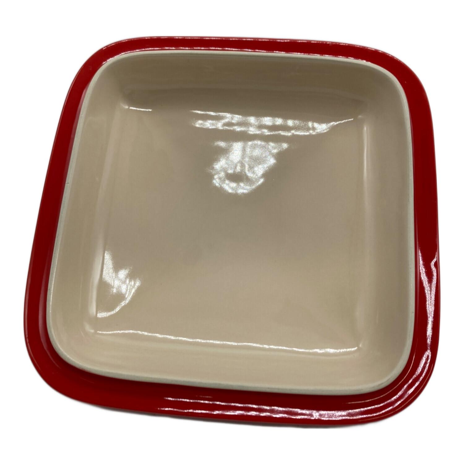 LE CREUSET ル・クルーゼ ベージュ ヘリテージスクエアキャセロール蓋付 LE CREUSET ル・クルーゼ ベージュ ヘリテージスクエア