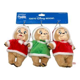 Disney RESORT (ディズニーリゾート) カントリーベアシアター サンボネッツ ぬいぐるみバッジセット クリスマス 3P ディズニーグッズ