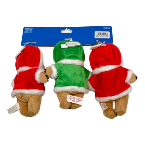 Disney RESORT (ディズニーリゾート) カントリーベアシアター サンボネッツ ぬいぐるみバッジセット クリスマス 3P ディズニーグッズ