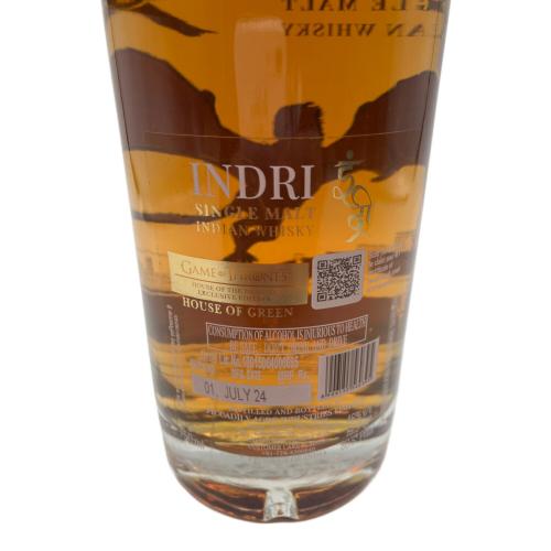 INDRI HOUSE OF GREEN インディアンウィスキー 750ml