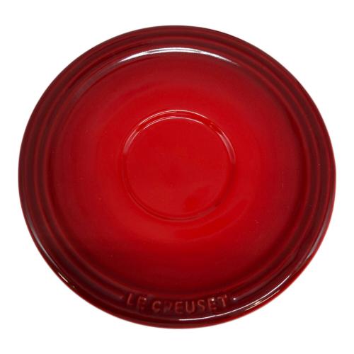 LE CREUSET (ルクルーゼ) カプチーノ カップ&ソーサー チェリーレッド / 200ml
