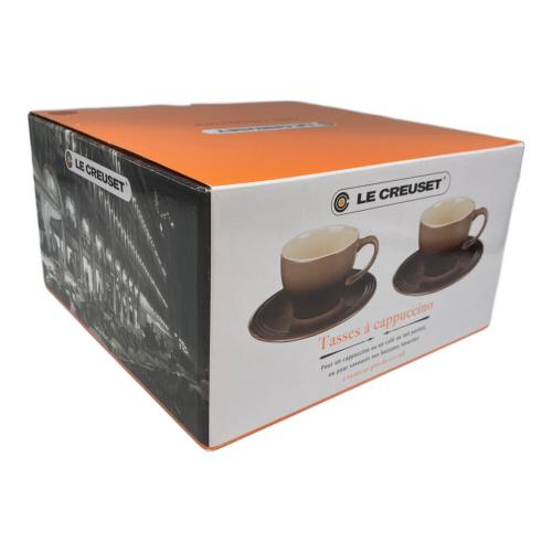 LE CREUSET (ルクルーゼ) カプチーノ カップ&ソーサー チェリーレッド / 200ml