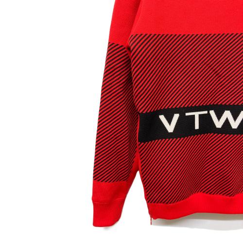 V12 (ヴィトゥエルブ) ゴルフウェア(トップス) V122310-KN03 メンズ SIZE L レッド