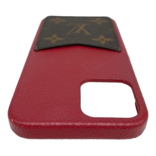 LOUIS VUITTON (ルイ ヴィトン) スマホケース BC1271 iPhone12/12Pro モノグラム レッド キズ有