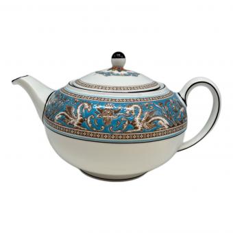 Wedgwood (ウェッジウッド) ティーポット フロレンティーン・ターコイズ
