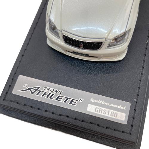 1/43 トヨタ クラウン GRS180 アスリート ホワイト BBS モデルカー