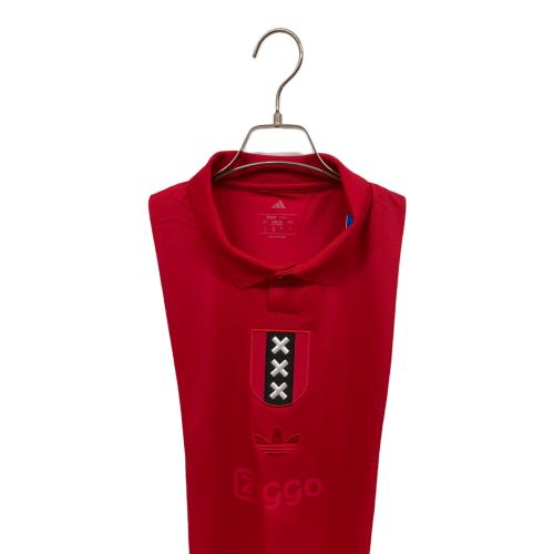 adidas (アディダス) サッカーユニフォーム JF6340 メンズ SIZE L レッド×ホワイト