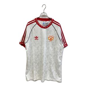 adidas (アディダス) サッカーユニフォーム JF0376 マンチェスター・ユナイテッド 91 アウェイジャージー メンズ SIZE 2XL ホワイト
