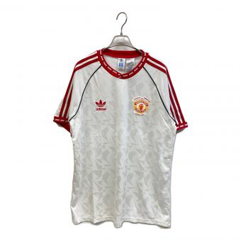 adidas (アディダス) サッカーユニフォーム JF0376 マンチェスター・ユナイテッド 91 アウェイジャージー メンズ SIZE 2XL ホワイト