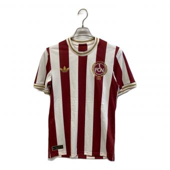 adidas (アディダス) サッカーユニフォーム JG6350 メンズ SIZE S アイボリー×ブラウン
