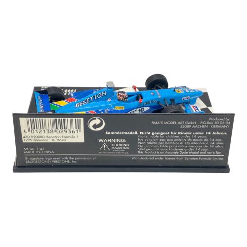 MINICHAMPS (ミニチャンプス) BENETTON FORMULA1 1999showcar ミニカー