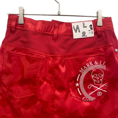 MARK&LONA (マークアンドロナ) ハーフパンツ ゴルフウェア(パンツ) MLW-1A-AE02 レディース SIZE 40 レッド
