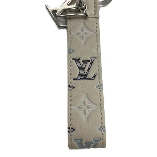 LOUIS VUITTON (ルイ ヴィトン) キーホルダー＆バッグチャーム・LV シャドウドラゴンヌ キーリング M04117 @ Π ホワイト