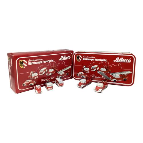 Schuco (シュコー) PICCOLO SET Nurnberger Feuerwehr （ニュルンベルク消防隊） ミニカー