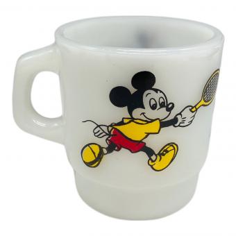 Fire King (ファイヤーキング) マグカップ 1977～1986年製 Disney Teniss スタッキングマグ