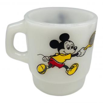 Fire King (ファイヤーキング) マグカップ 1977～1986年製 Disney Teniss スタッキングマグ