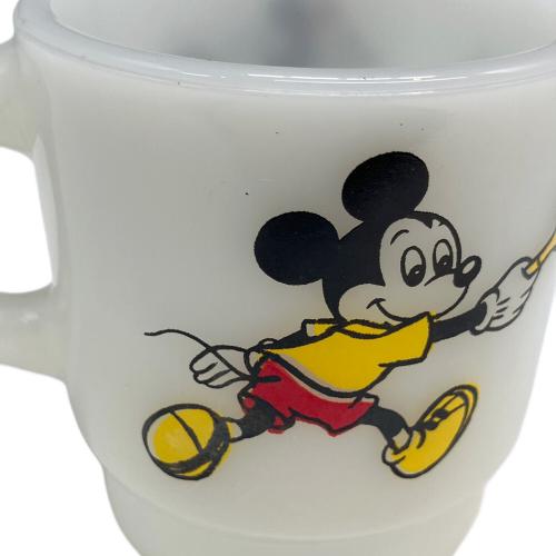 Fire King (ファイヤーキング) マグカップ 1977～1986年製 Disney Teniss スタッキングマグ